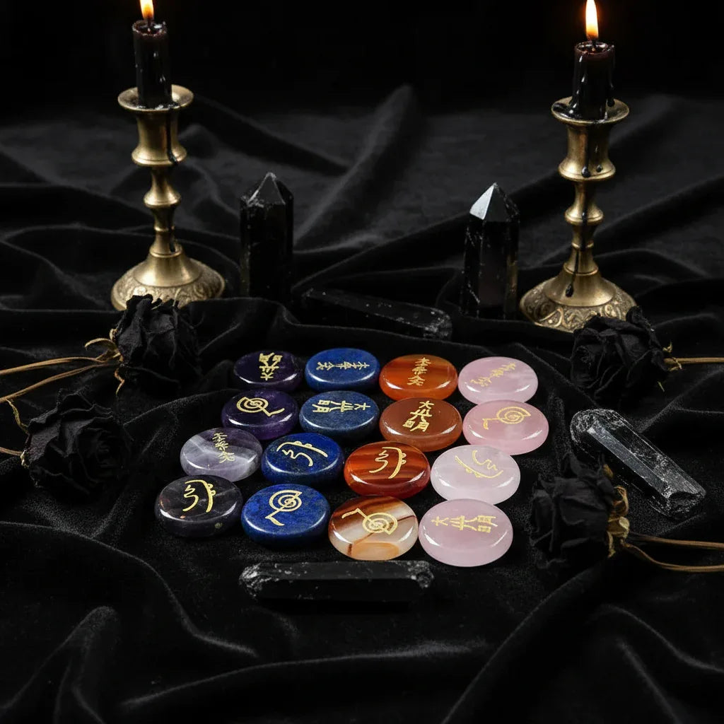 Energy Stones - Sorceress Sanctuary Tea-Coffee-Gray-Brown-Blue