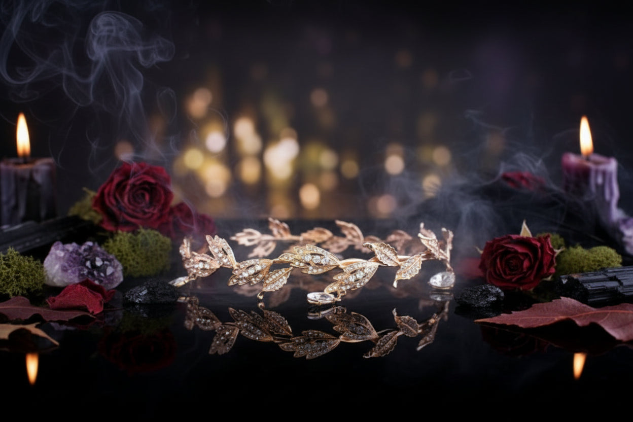 Ethereal Crystal Crown - Sorceress Sanctuary Silver-White-Gold