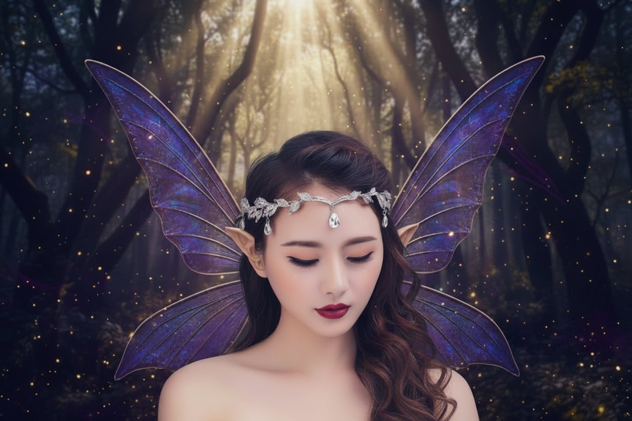 Ethereal Crystal Crown - Sorceress Sanctuary Silver-White-Gold