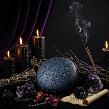 Ethereal Drum - Sorceress Sanctuary Silver-Blue-Black-Navy Blue