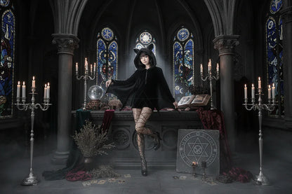 Evil Bat Romper - Sorceress Sanctuary Hooded outfit / M-Hooded outfit / L-Hooded outfit / XL-Hooded outfit / XXL
