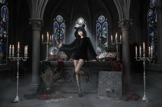 Evil Bat Romper - Sorceress Sanctuary Hooded outfit / M-Hooded outfit / L-Hooded outfit / XL-Hooded outfit / XXL