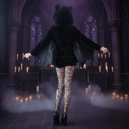 Evil Bat Romper - Sorceress Sanctuary Hooded outfit / M-Hooded outfit / L-Hooded outfit / XL-Hooded outfit / XXL