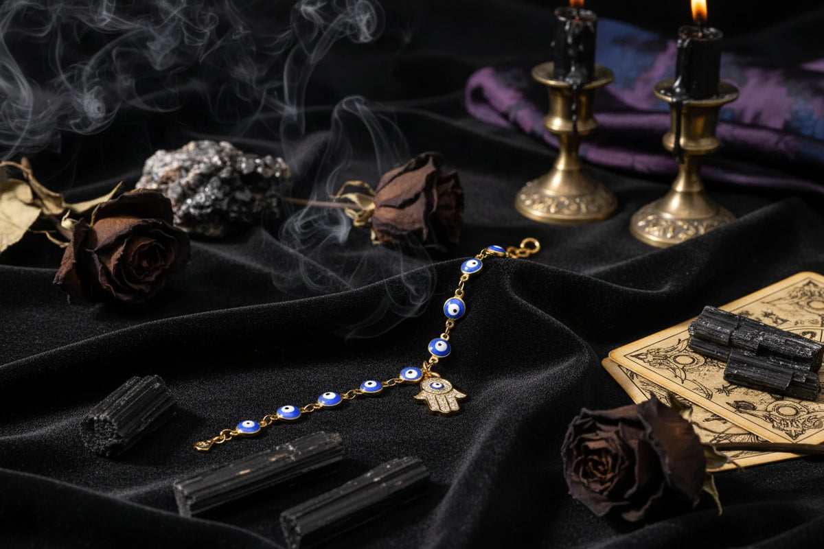 Evil Eye Anklet - Sorceress Sanctuary Gold