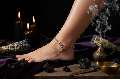 Evil Eye Anklet - Sorceress Sanctuary Gold