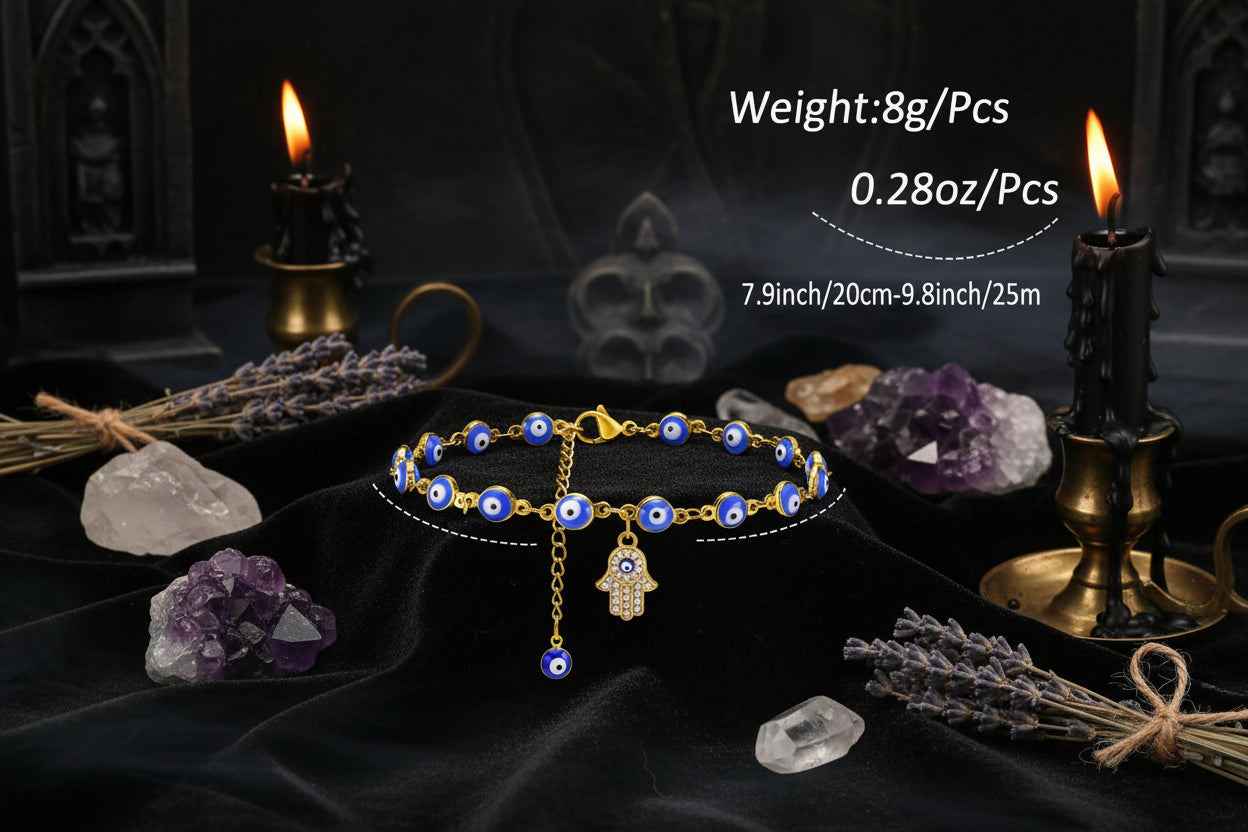 Evil Eye Anklet - Sorceress Sanctuary Gold