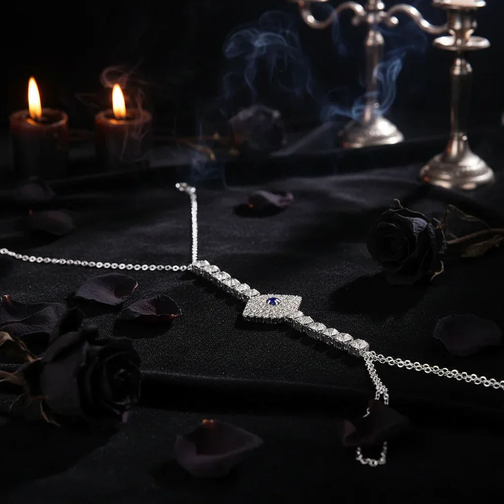 Evil Eye Body Chain - Sorceress Sanctuary Silver-Gold