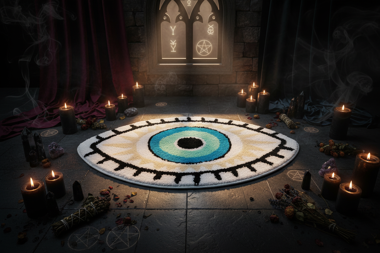 Enchanting Evil Eye Carpet - Sorceress Sanctuary 60x40  1-60x40  2-80x50  1-80x50  2