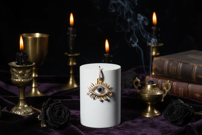 Evil Eye Earrings - Sorceress Sanctuary Platinum-Gold