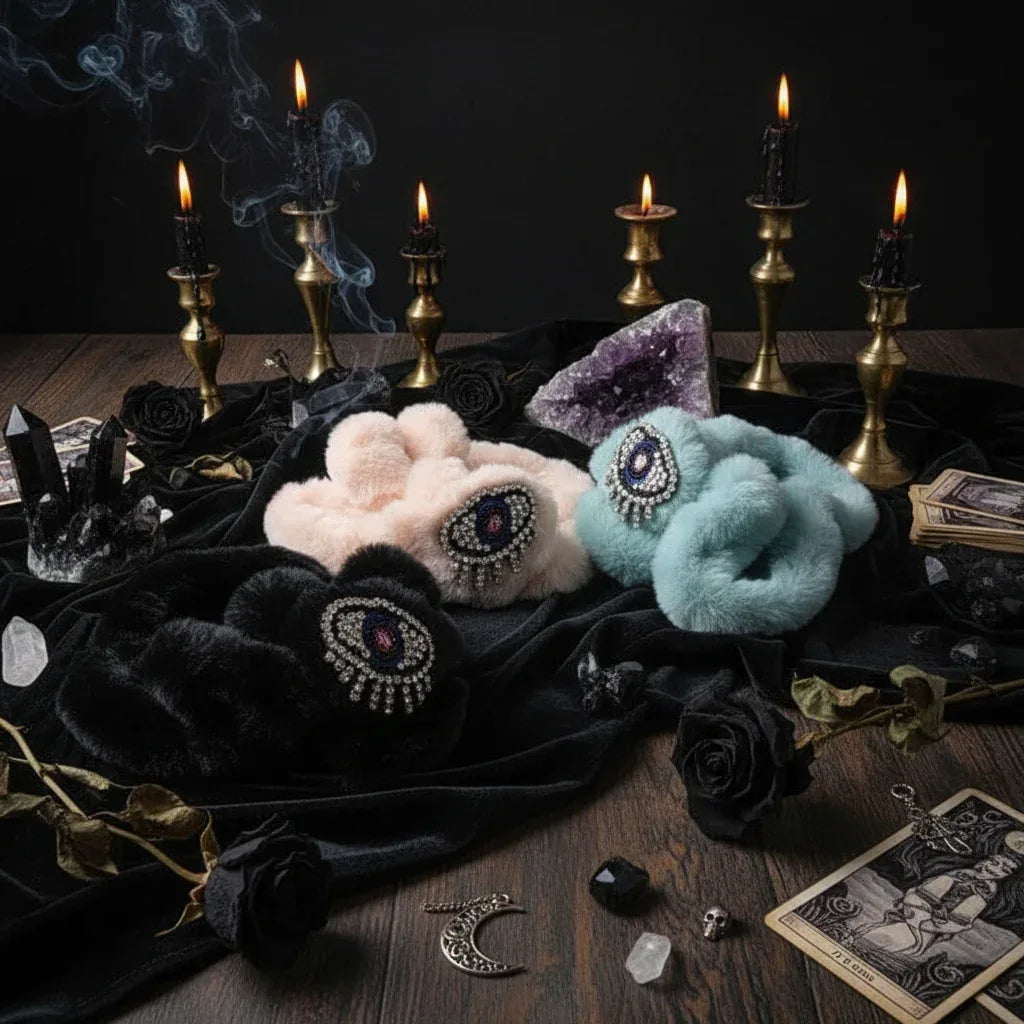 Evil Eye Slippers - Sorceress Sanctuary Black / 37-Blue / 36-Blue / 38-Blue / 37-Beige / 39