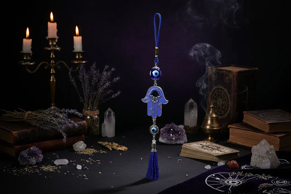 Evil Eye Tassel - Sorceress Sanctuary Blue