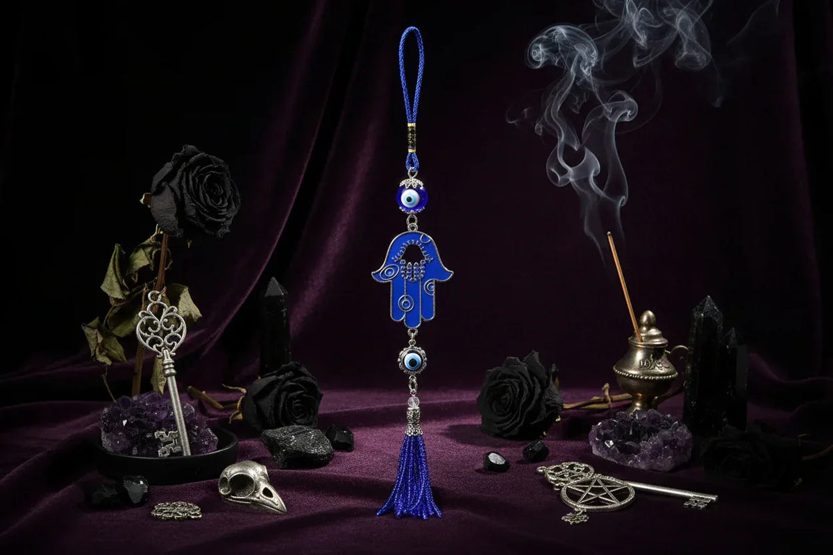 Evil Eye Tassel - Sorceress Sanctuary Blue