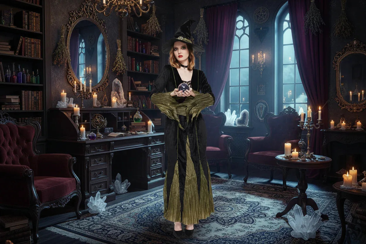 Evil Witch Outfit - Sorceress Sanctuary Big Female Evil Witch / S-Big Female Evil Witch / M-Big Female Evil Witch / L