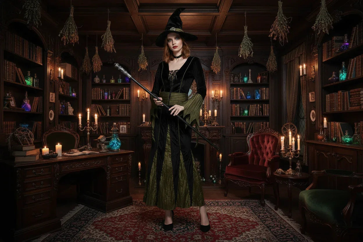 Evil Witch Outfit - Sorceress Sanctuary Big Female Evil Witch / S-Big Female Evil Witch / M-Big Female Evil Witch / L