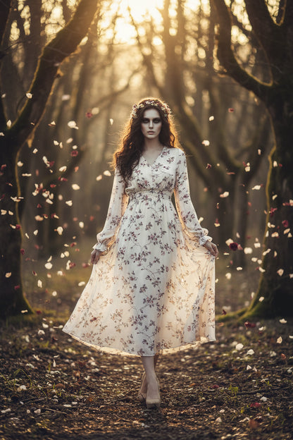 Super Fairy Sweet Floral Chiffon Dress Sorceress Sanctuary