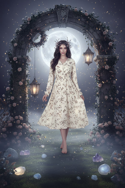 Super Fairy Sweet Floral Chiffon Dress Sorceress Sanctuary
