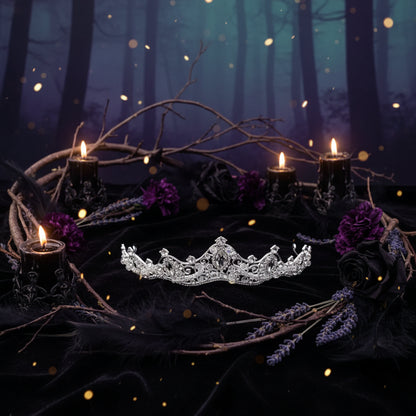 Korean Style Handmade Beaded Crystal Bridal Tiara Sorceress Sanctuary