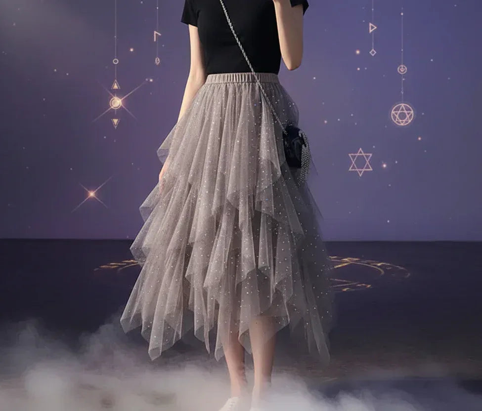Fae Skirt - Sorceress Sanctuary pink / one size-Apricot / one size-black / one size-blue / one size