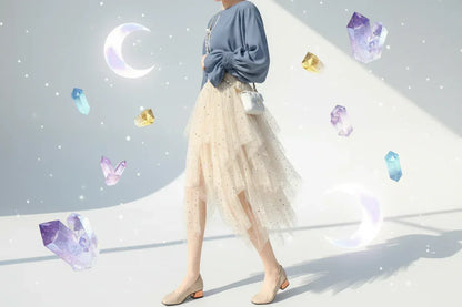 Fae Skirt - Sorceress Sanctuary pink / one size-Apricot / one size-black / one size-blue / one size