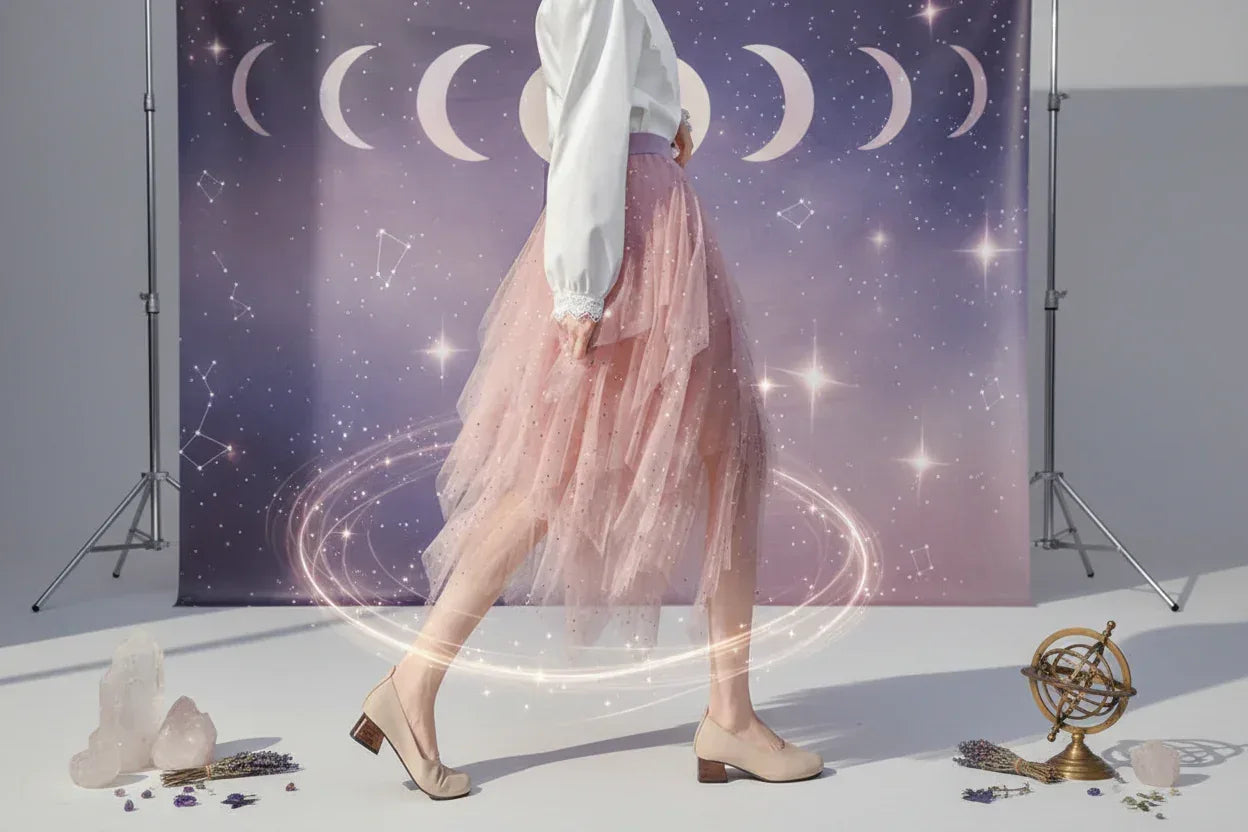 Fae Skirt - Sorceress Sanctuary pink / one size-Apricot / one size-black / one size-blue / one size