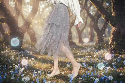 Fae Skirt - Sorceress Sanctuary pink / one size-Apricot / one size-black / one size-blue / one size