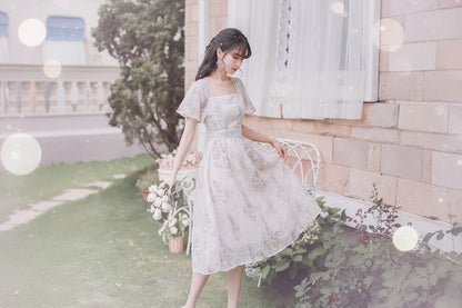 Fairy Floral Dress - Sorceress Sanctuary Taro Purple / L-Taro Purple / M-Taro Purple / S
