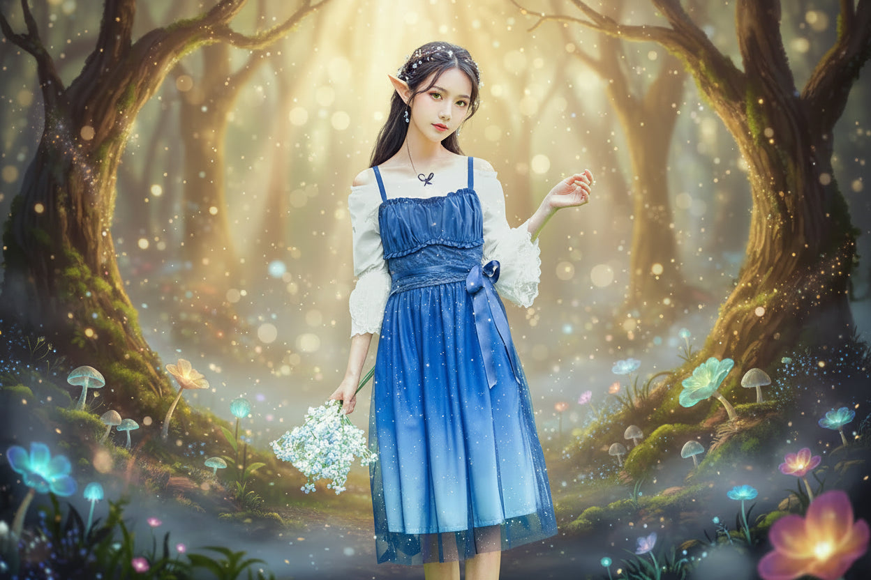 Fairy Gradient Dress - Sorceress Sanctuary Long skirt / S-Long skirt / M-Long skirt / L-Short skirt / S-Short skirt / M