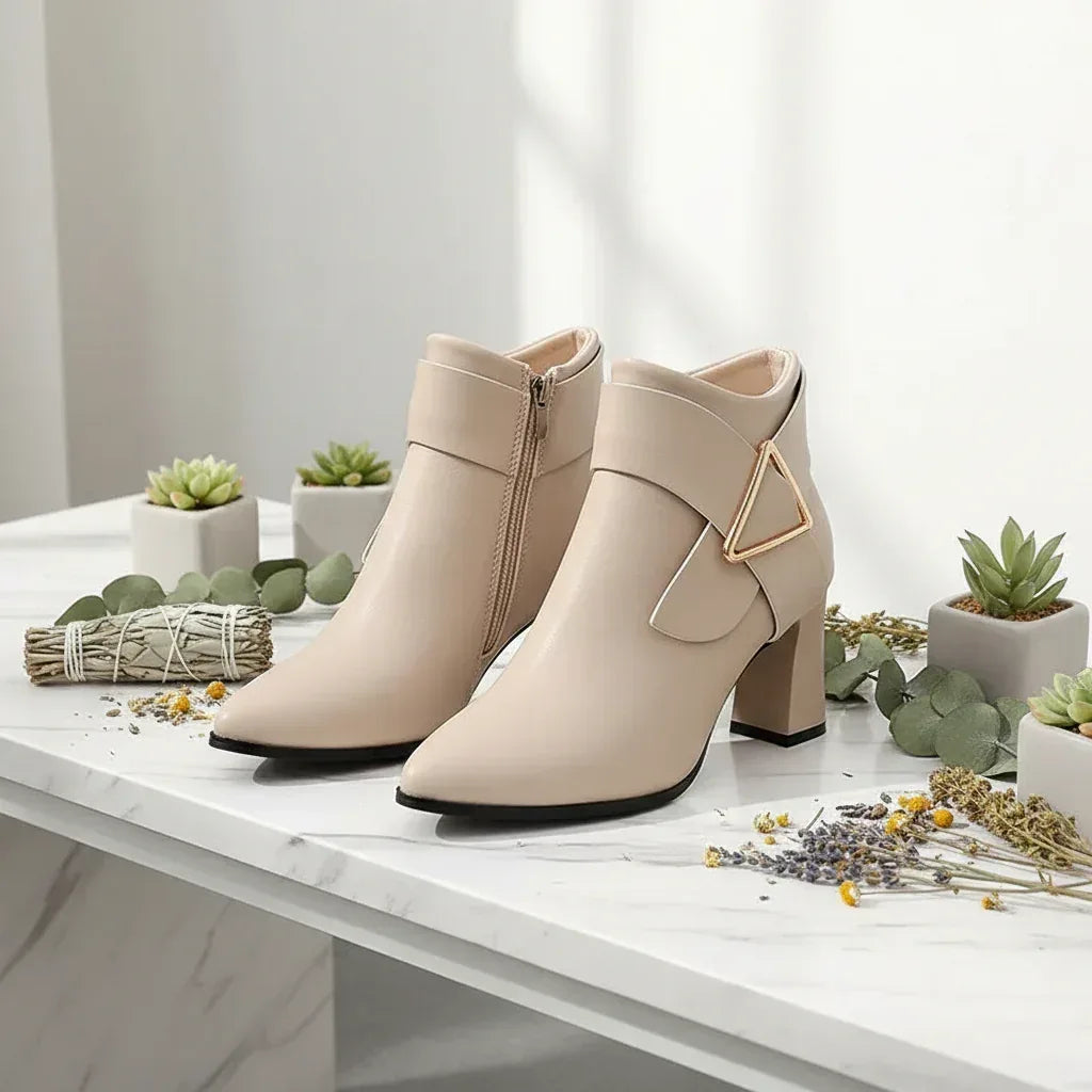 Fairy Martin Boots - Sorceress Sanctuary Beige 6cm / 34-Beige 6cm / 35-Beige 6cm / 36-Beige 6cm / 37-Beige 6cm / 38
