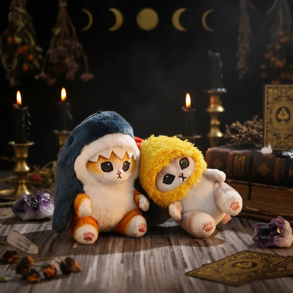 Familiar Cat Plushie - Sorceress Sanctuary 13cm yellow-13m blue