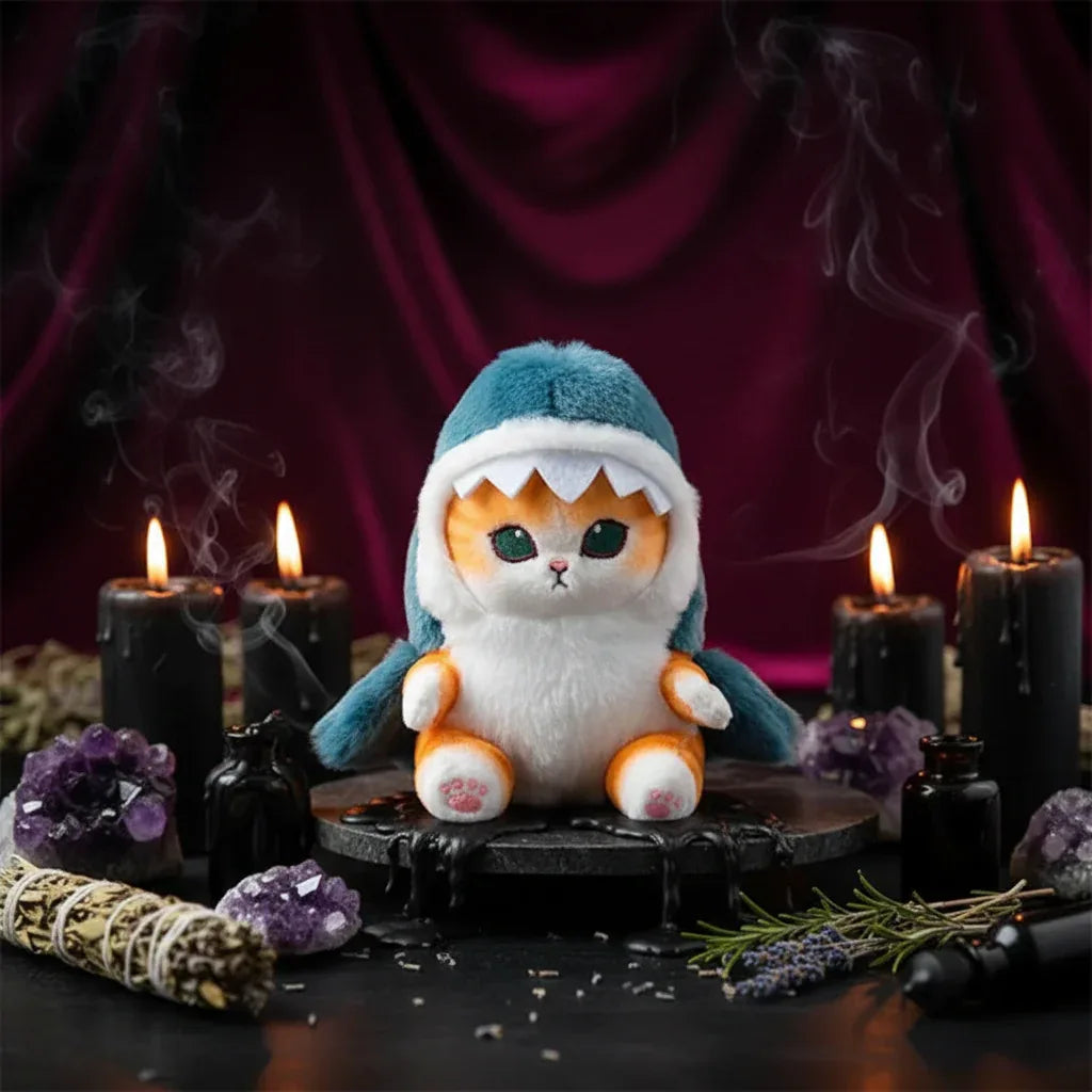 Familiar Cat Plushie - Sorceress Sanctuary 13cm yellow-13m blue
