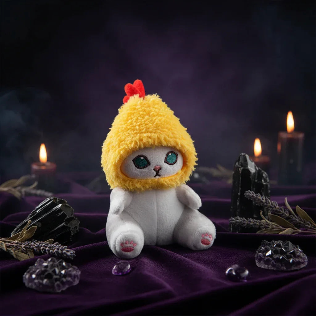 Familiar Cat Plushie - Sorceress Sanctuary 13cm yellow-13m blue