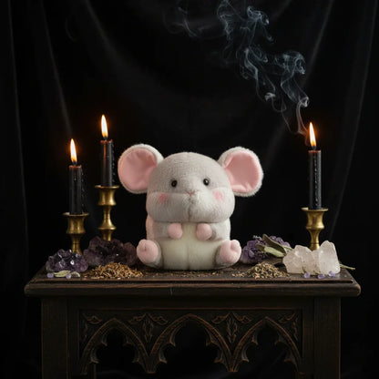 Familiar Plushies - Sorceress Sanctuary Cat / 18cm-Black penguin / 18cm-Dolphin / 18cm-Grey hamster / 18cm-Husky / 18cm