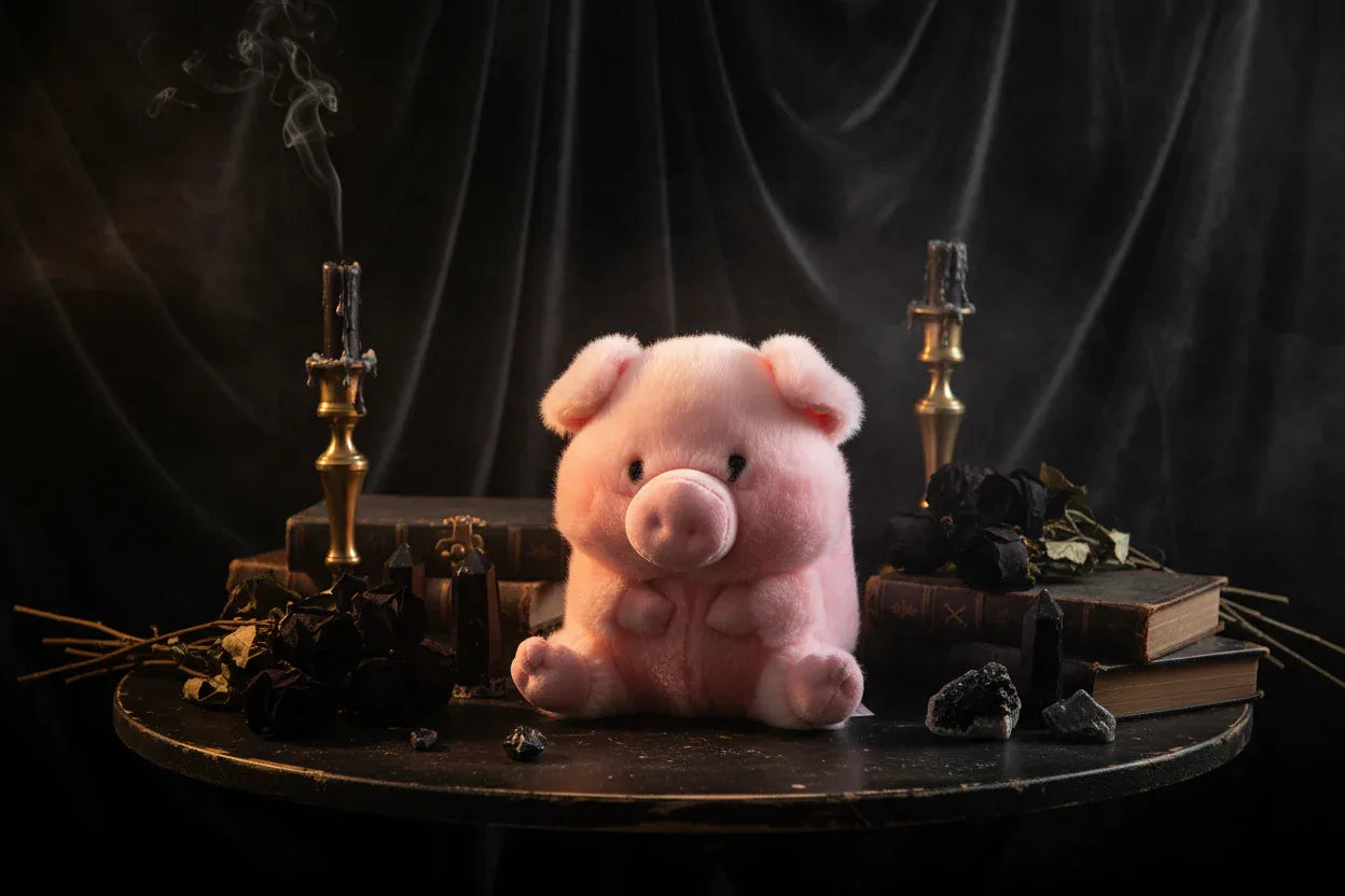 Familiar Plushies - Sorceress Sanctuary Cat / 18cm-Black penguin / 18cm-Dolphin / 18cm-Grey hamster / 18cm-Husky / 18cm