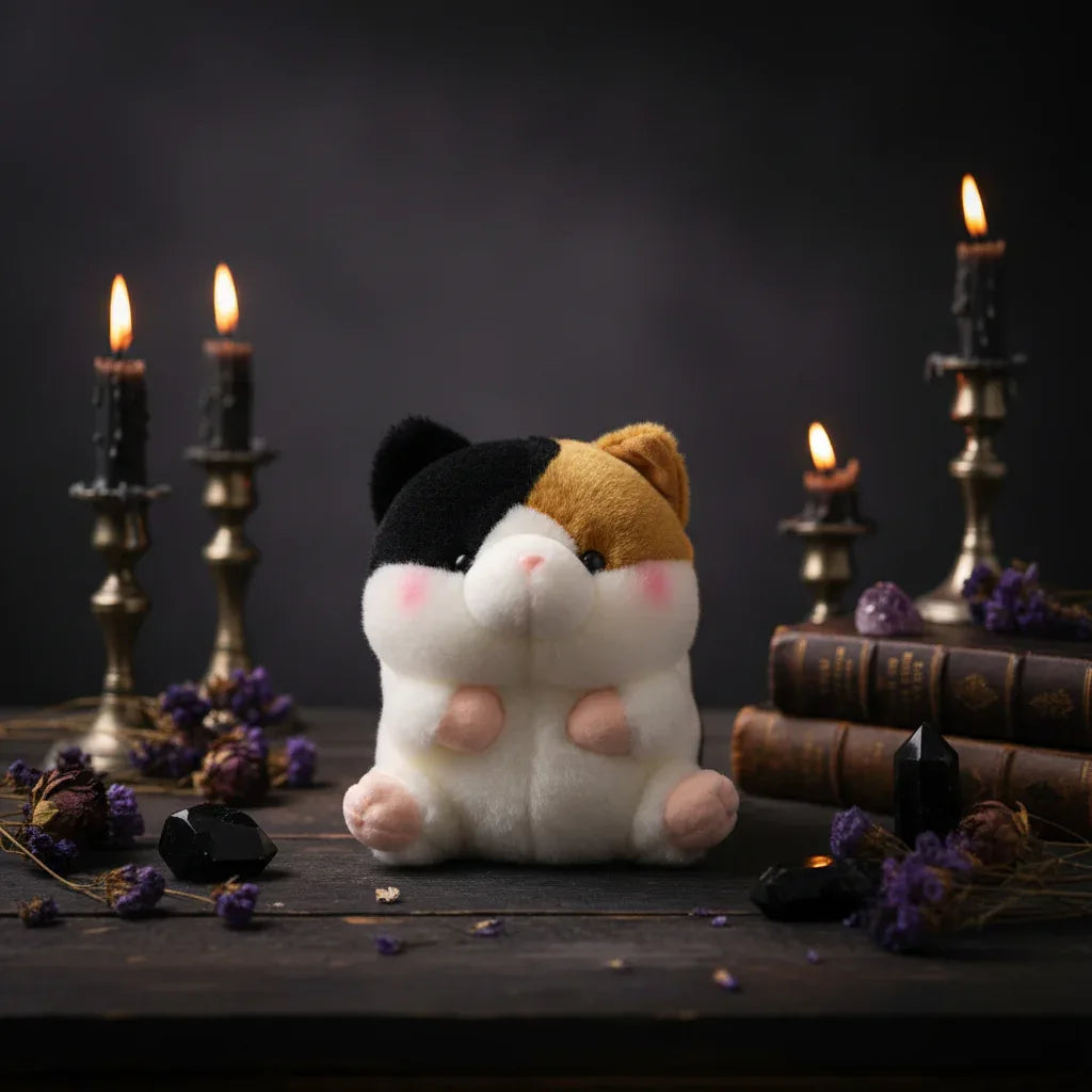 Familiar Plushies - Sorceress Sanctuary Cat / 18cm-Black penguin / 18cm-Dolphin / 18cm-Grey hamster / 18cm-Husky / 18cm