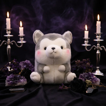 Familiar Plushies - Sorceress Sanctuary Cat / 18cm-Black penguin / 18cm-Dolphin / 18cm-Grey hamster / 18cm-Husky / 18cm