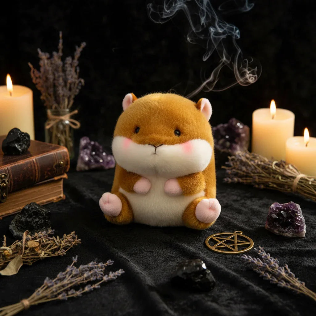 Familiar Plushies - Sorceress Sanctuary Cat / 18cm-Black penguin / 18cm-Dolphin / 18cm-Grey hamster / 18cm-Husky / 18cm