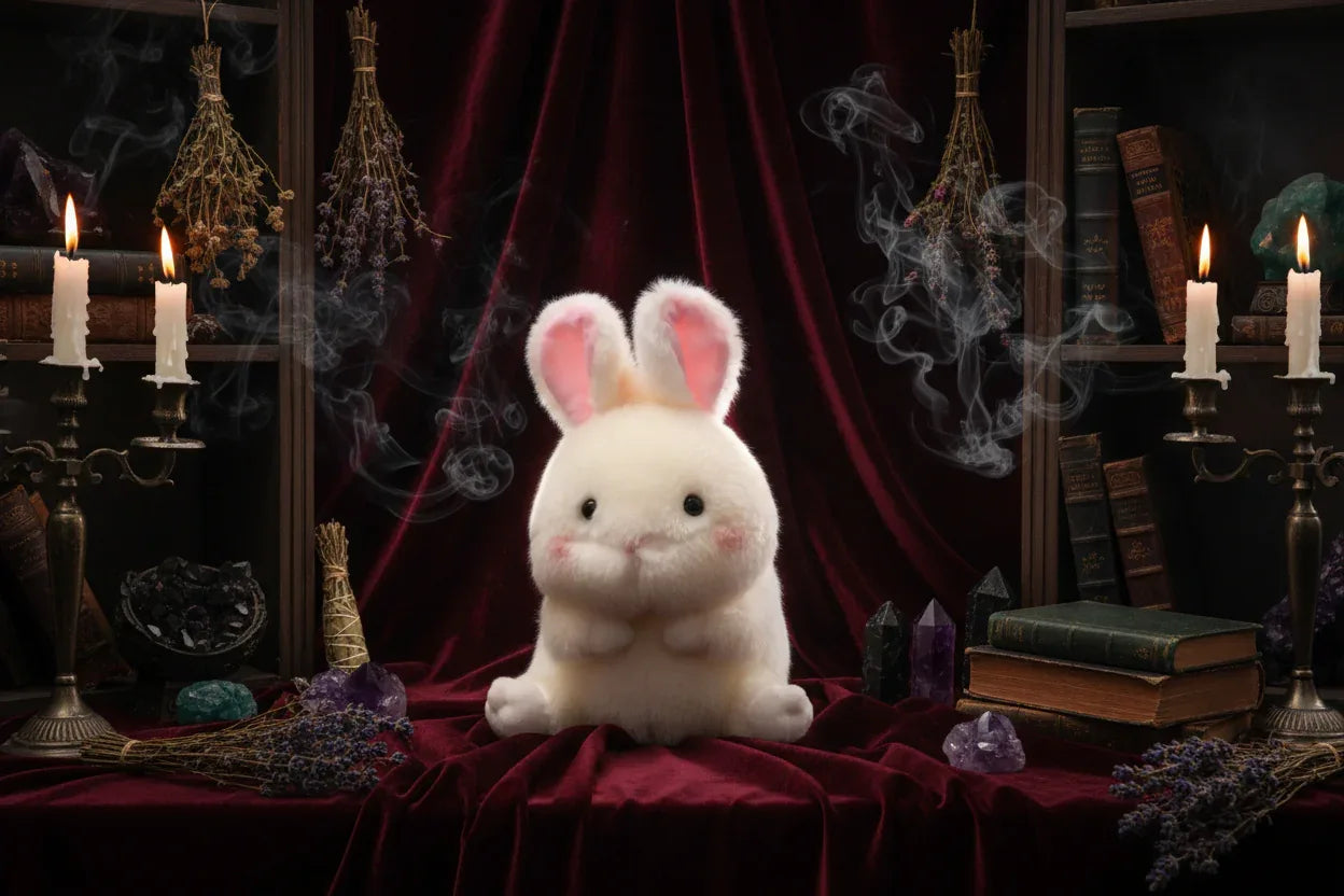 Familiar Plushies - Sorceress Sanctuary Cat / 18cm-Black penguin / 18cm-Dolphin / 18cm-Grey hamster / 18cm-Husky / 18cm