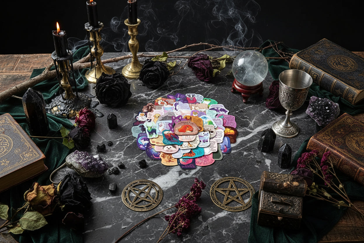 Familiar Stickers - Sorceress Sanctuary Healing Text / 50 PCS/Set