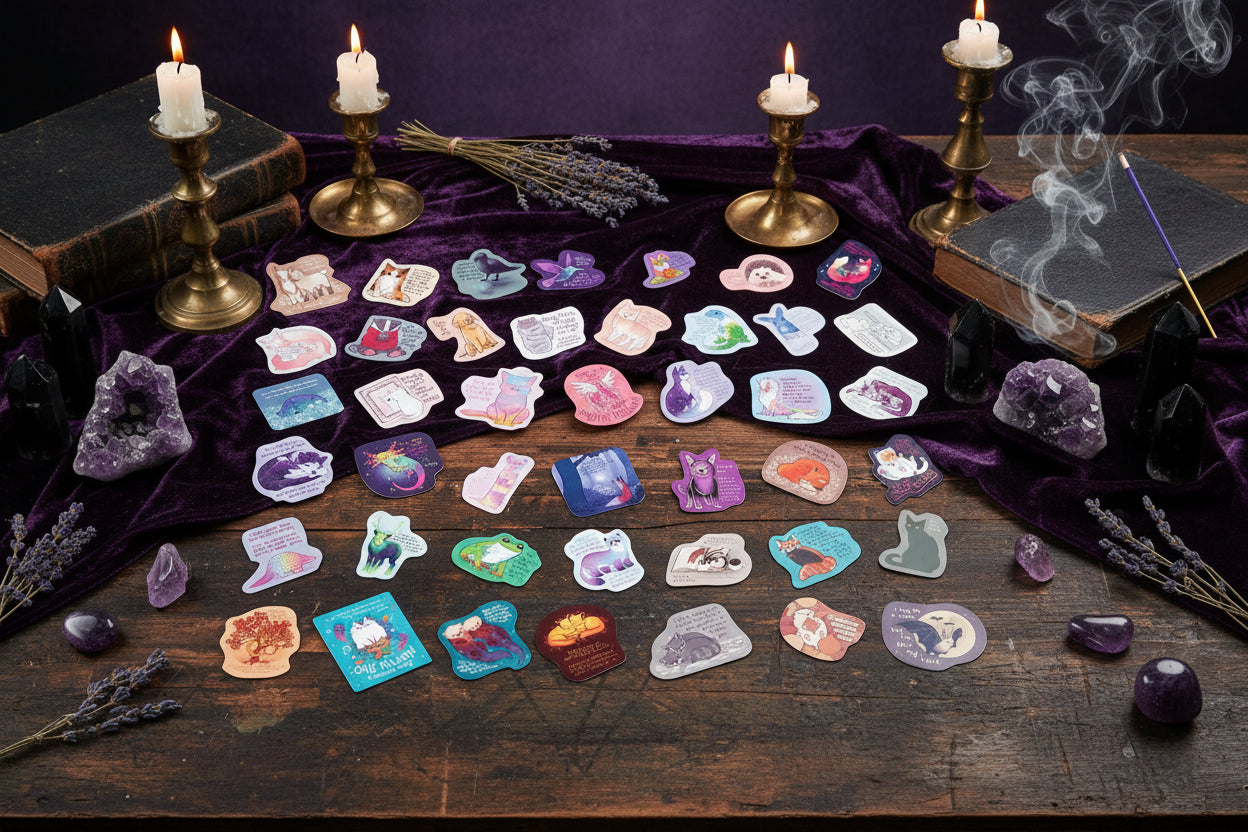 Familiar Stickers - Sorceress Sanctuary Healing Text / 50 PCS/Set