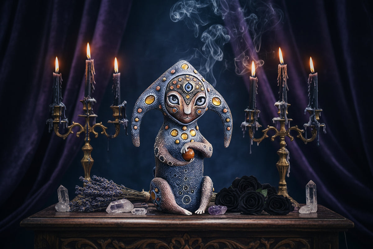 Fantasy Alien Sculptures - Sorceress Sanctuary A-B-C-D