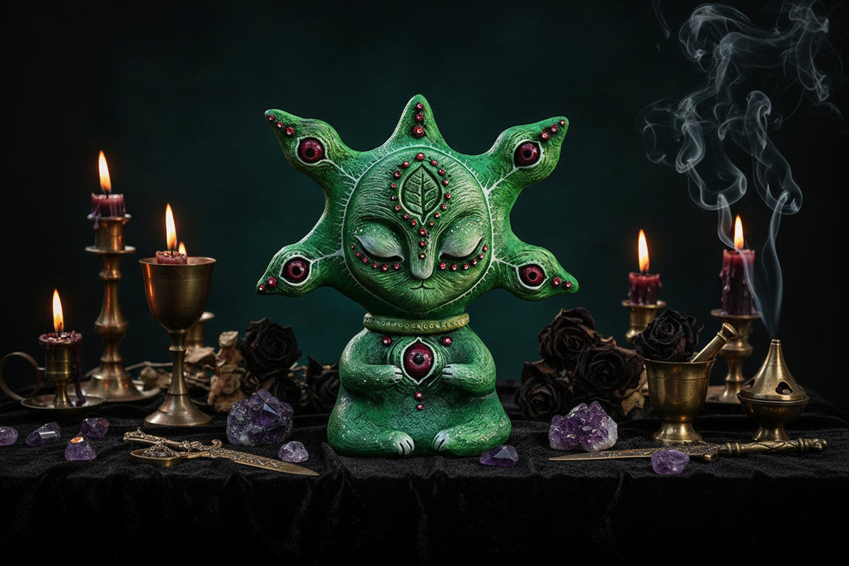 Fantasy Alien Sculptures - Sorceress Sanctuary A-B-C-D