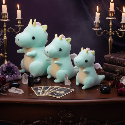 Fantasy Dinosaur Plushie - Sorceress Sanctuary Mint Green / Medium-Mint Green / Small Size-Pink / Medium-Pink / Small Size