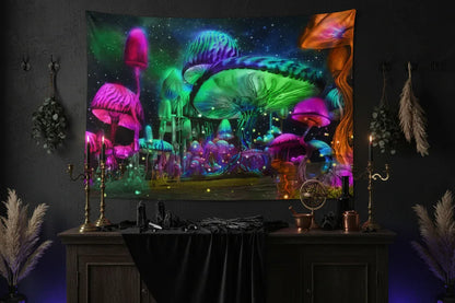 Fantasy Mushroom Tapestry - Sorceress Sanctuary 100*150cm-130*150cm-200*150cm-230*150cm
