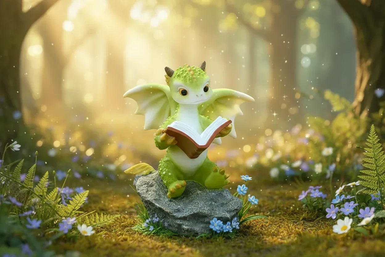 Fantasy Reading Dragon - Sorceress Sanctuary Reading Dinosaur