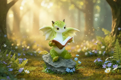 Fantasy Reading Dragon - Sorceress Sanctuary Reading Dinosaur