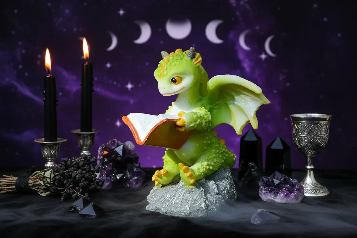 Fantasy Reading Dragon - Sorceress Sanctuary Reading Dinosaur