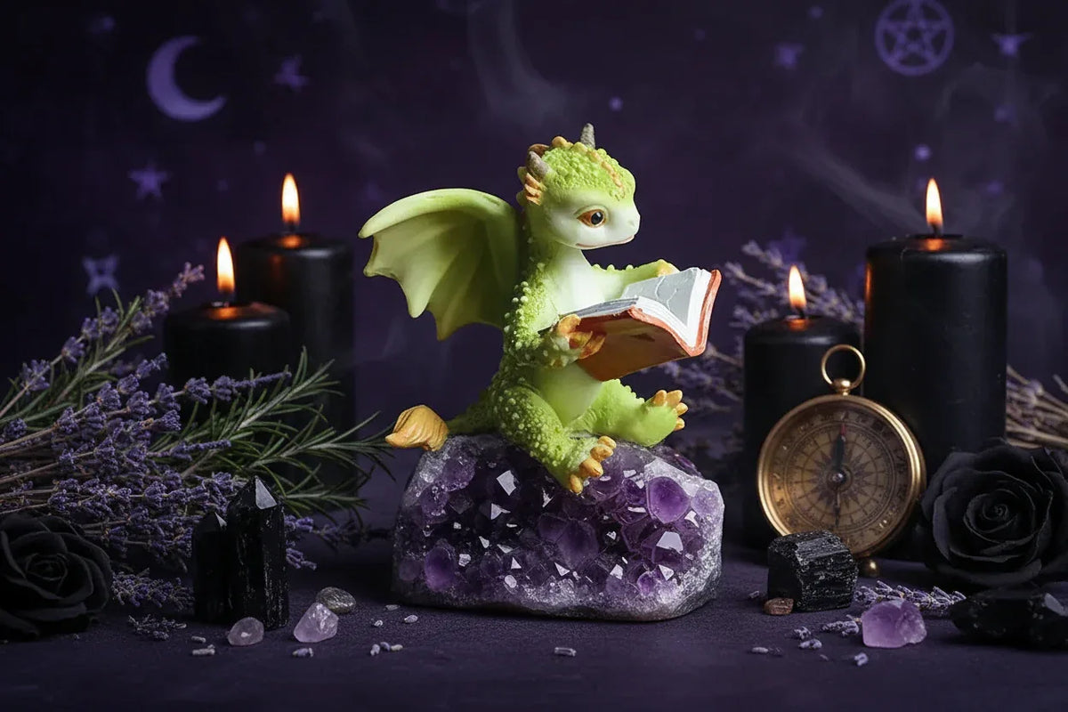 Fantasy Reading Dragon - Sorceress Sanctuary Reading Dinosaur
