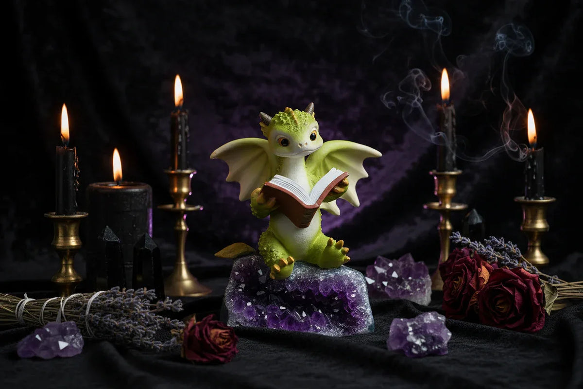 Fantasy Reading Dragon - Sorceress Sanctuary Reading Dinosaur