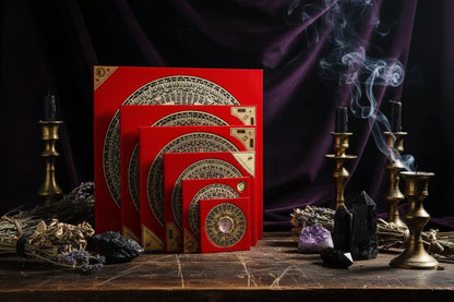 Feng Shui Compass - Sorceress Sanctuary Red / 8cm-Red / 11cm-Red / 15cm-Red / 20cm-Red / 23cm