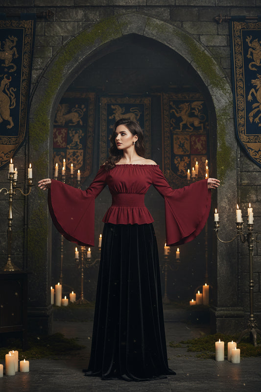 Flair Medieval Top - Sorceress Sanctuary Purple / S-Purple / M-Purple / L-Purple / XL-Purple / 2XL